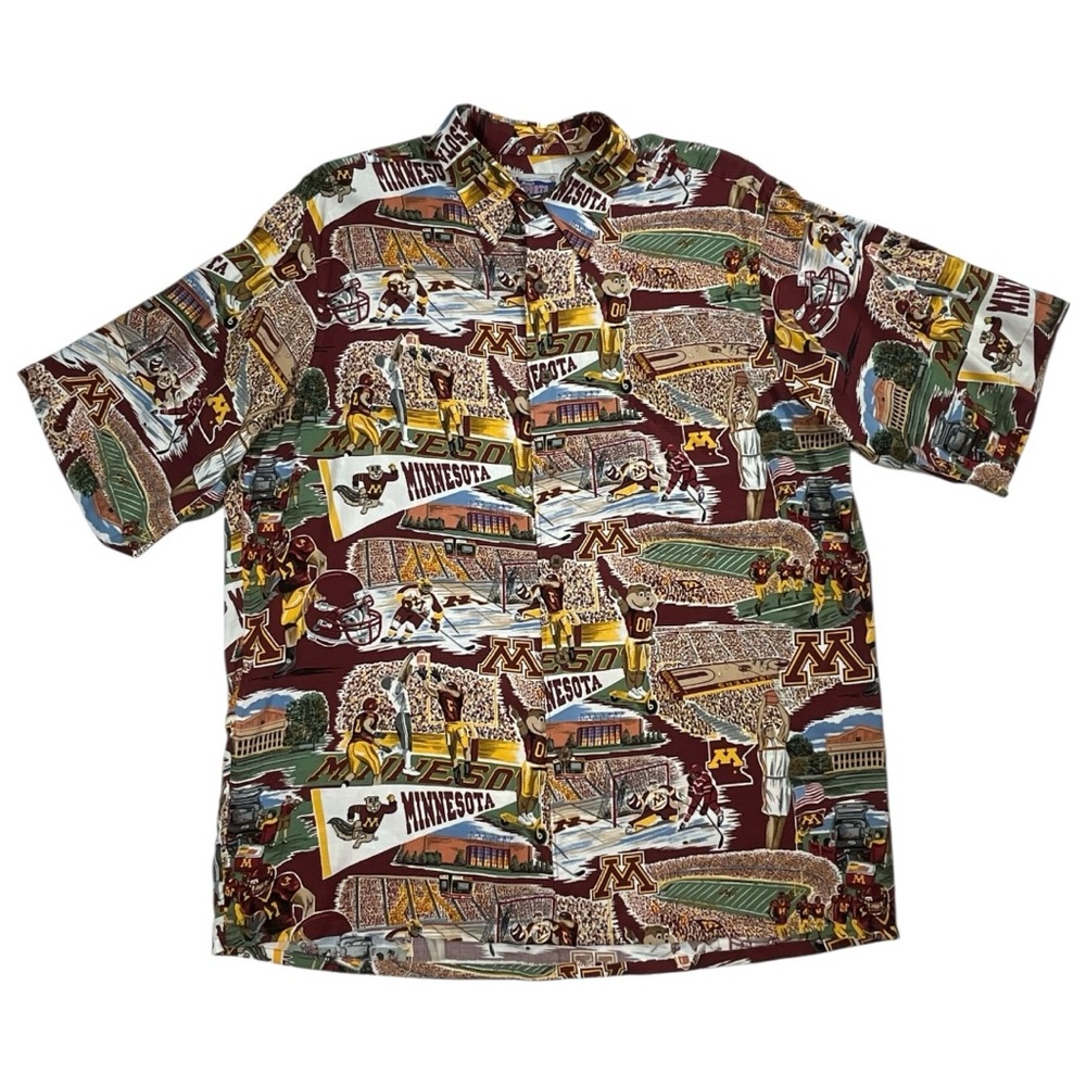 Reyn Spooner Minnesota Gophers Vintage Button-Up Shirt | Size Medium